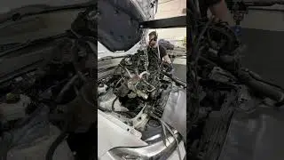 Engine replacement on BMW 118i #b38 #bmw #1series #repair