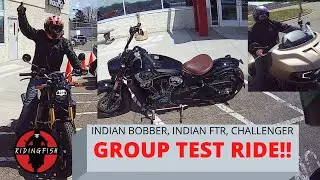 Ridingfish's group TEST RIDE| 2020 INDIAN FTR | 2020 INDIAN BOBBER |INDIAN CHALLENGER