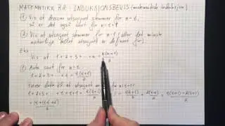 Matematikk R2: Induksjonsbevis