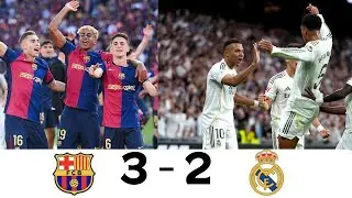 FC Barcelona VS Real Madrid 3 - 2 | Highlights & All Goals | Supercopa Final 2026