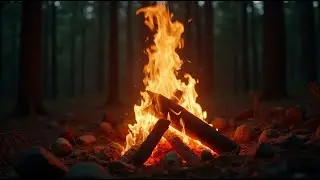 Peaceful Outdoor Fire for Restful Sleep