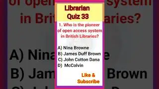 Library and Information Science MCQs for All Exams #shorts