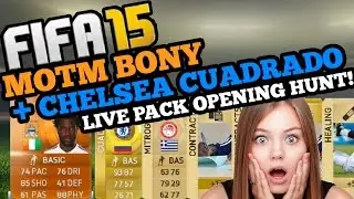 MOTM BONY + CHELSEA CUADRADO HUNT!! Live Pack Opening!