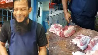 Live Amazing Cow Beef Cutting Skills || Professional Cutter || Fast Cow Meat Cutting Shop...