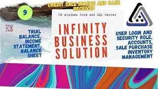 Infinity Business Solution Credit Sale And Cash Received