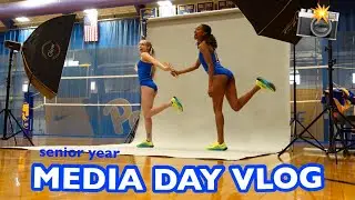D1 TRACK AND FIELD MEDIA DAY BTS // Senior year!!