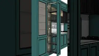 Выдвижная колонна для кухни | Pull-out column for the kitchen #shorts #easykitchen #kitchen