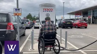 How to use Tesco podPOINT EV chargers 7/ 22/ 50kw the app & tap n go credit card Are they accessible