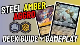 THIS DECK IS ABSURD!! | Amber Steel Aggro Deck Guide Profile + Gameplay Lorcana
