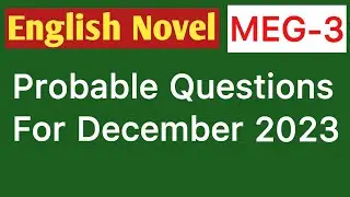 Probable questions for DECEMBER 2023 MEG-3