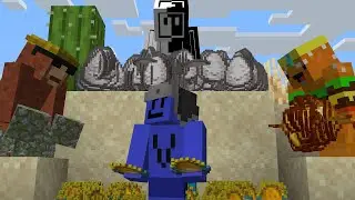 Minecraft Random Item Challenge VS 3 Hunters FINALE REMATCH