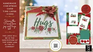 Handmade Christmas Card Ideas Peace Love Joy and Hugs kit - see the description for links