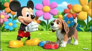 Cute Disney-style cartoon, bright colors, smooth animation, kids friendly