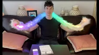 Light Up LED Scarf Fur Boa
