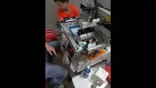 Small desktop flat screen printing machine for print tempered glass protection for smartphone print