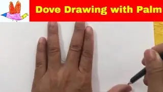 How to draw a peace dove- in easy steps for children beginners