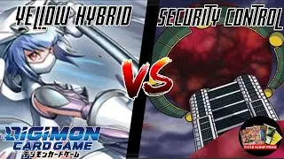 Yellow Hybrid VS Security Control | Digimon TCG Gameplay