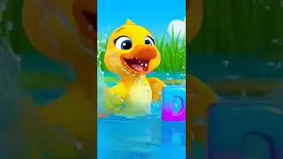 A for Auto 🛺 | ABCD Fun Rhymes for Kids | Learn Alphabet with 3D Cartoon 🦆#shorts #cartoon #abcd