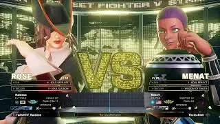 Street Fighter V Ranked Matches: Haldeon (Rose) vs NeonV_ (Menat)