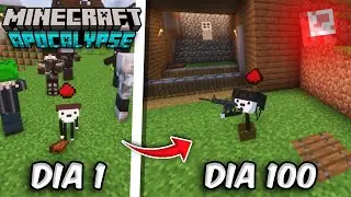 SOBREVIVI DURANTE 100 DIAS AO APOCALIPSE ZUMBI MAIS INSANO DO MINECRAFT - O FILME