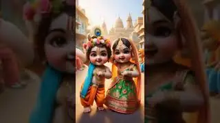 Radha Krishna Dance of Divine Love 💃✨🌸#RadhaKrishna #DivineDance #KrishnaLeela #BhaktiShorts #Shorts
