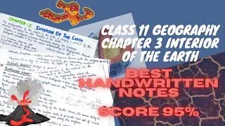 Class 11 Geography Chapter 3 Interior of the Earth Notes