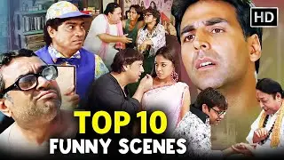 Top 10 Bollywood Comedy Scenes 😂 | Rajpal Yadav | Johnny Lever | Paresh Rawal | Akshay Kumar
