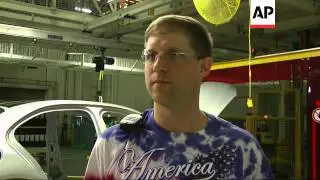 Employees at the German-owned Mercedes-Benz plant in Alabama got into the spirit of the World Cup on