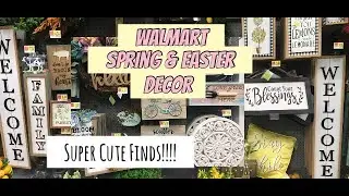 Walmart Shop With Me-New Farmhouse Spring Decor+Easter Items
