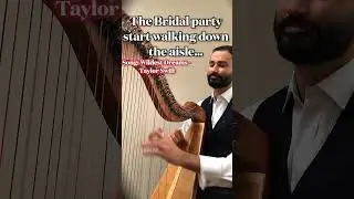 Taylor Swift Wedding Entrance💍 #taylorswift #wedding #harp