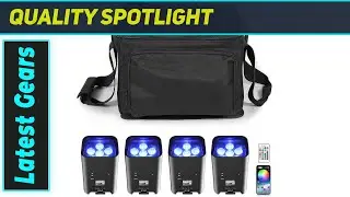 Best 4-Pack Wireless Uplights: 6x18W RGBWA UV Par Cans!