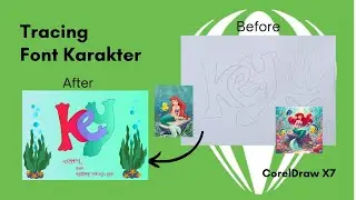 New Tracing Font Karakter pen Tolls #coreldrawx7 #coreldraw #tracing #tutorial #tracingalphabets