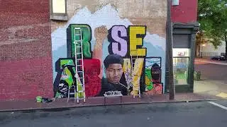 05/50 - VA | Graffiti Couple Paints ILLEGAL Black Panther Art in RICHMOND for #fiftystateschallenge!