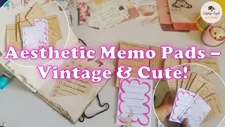 Aesthetic Memo Pads &ndash; Vintage & Cute DIY Finds! 🎀📜| Crafting Jungle