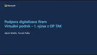Dotační výzva OP TAK - Virtuální podnik
