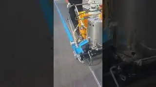 Thermoplastic road marking machine factory #roadmarking #roadsafety #roadwork #trafficsafety