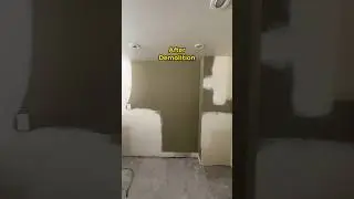 Amazing Before & After Kitchen Demolition! #demolition #kitchendemolition #shorts