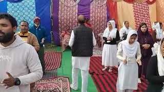 The Church Of Blessings And Grace ,Samper Sapla (Ward No.12,)Kathua.J&K praying