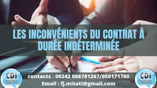 Les inconvenients du contrat &agrave; dur&eacute;e indetermin&eacute;e
