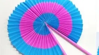 DIY Paper Pocket Fan ☀️Summer Special Folding Easy Paper POCKET FAN Making Tutorial