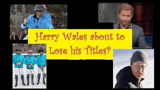 Harry Wales About to Lose his Titles?