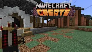 I Build a Farm Using Minecraft Create Mod! Create Remaster