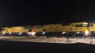 3PM1 Aurizon up Superfreighter (ACD ACD G CC, 81P), Perth to Melbourne, 2250, 19/2/26, Murtoa VIC 