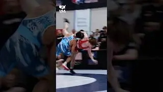 Down goes a U17 World champ! No chill from Jayden James today. 🥶 #wrestlegeneva