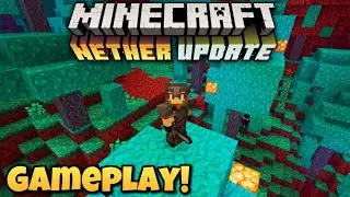 Minecraft Nether Update Gameplay | minecraft nether update (minecraft 1.16 snapshot)