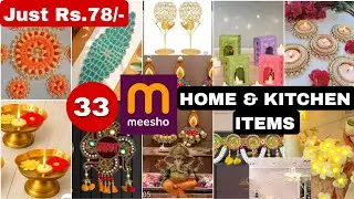 👉MEESHO Affordable HOME & KITCHEN ITEMS Rs.78 Only | Meesho Home Decor | Meesho Diwali Festival Haul