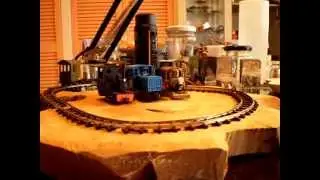 Roco 0-6-0  H0e Hon30 takes micro layout tight curves