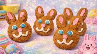 We Make Play-Doh Bunny Cookies! 🐰🍪
