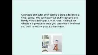 Portable Computer Desk On Wheels | Lightweight Sturdy Desk For A Great Price!