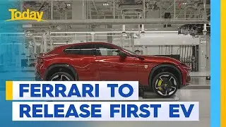 Ferrari reveals they are releasing their first electric vehicle | Today Show Australia